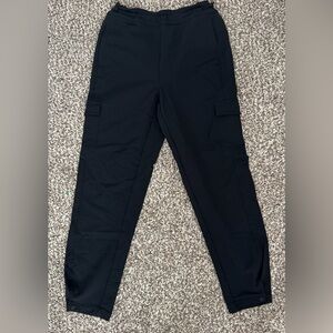 Lole Black Cargo Jogger Pants Women Small Elastic Waist Hiking Travel